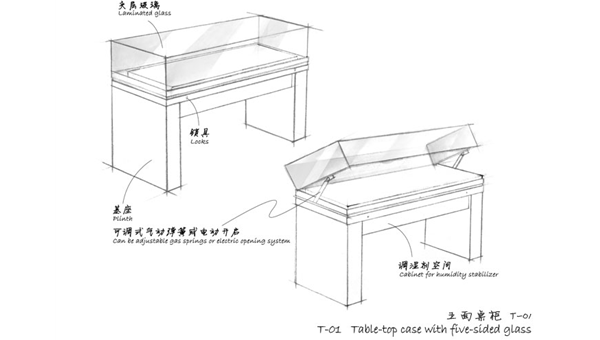 文物展柜定制设计图